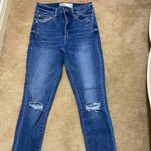 Garage high rise skinny jeans